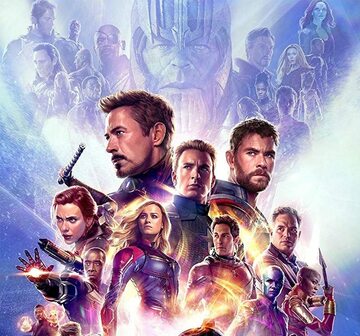 Grafika promująca film "Avengers: Endgame"