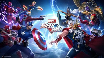 Grafika reklamująca grę Marvel Super War