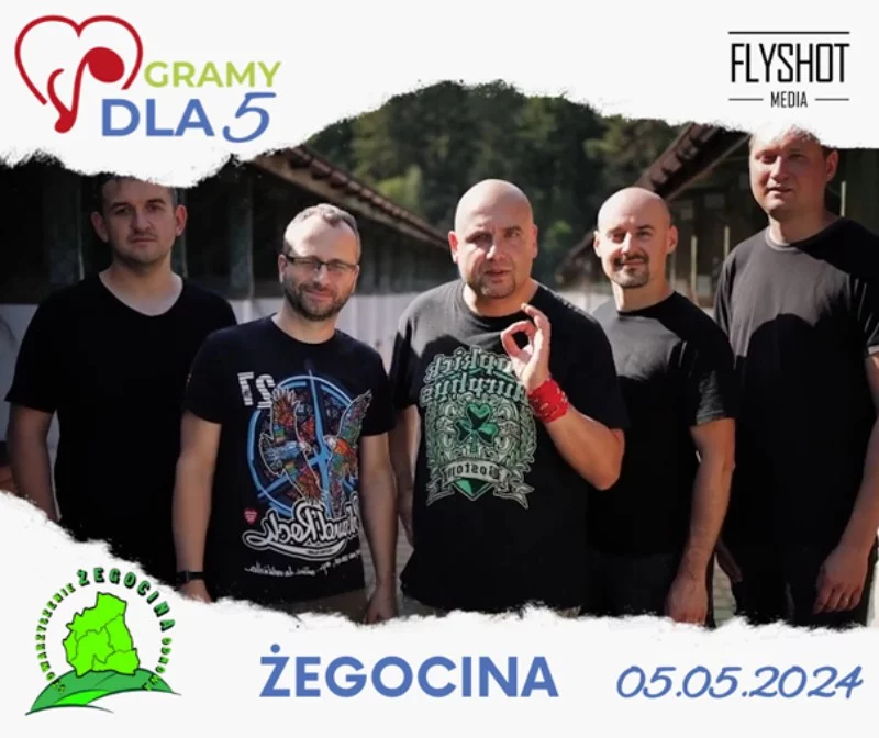 „Gramy dla 5” – kolejna akcja charytatywna w Żegocinie. Wystąpi Łydka Grubasa!