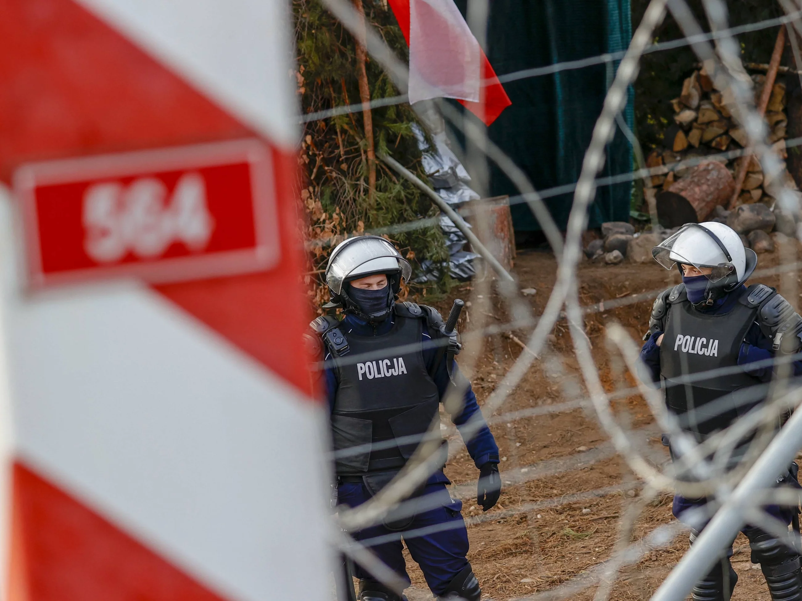 Policja na polsko-białoruskiej granicy