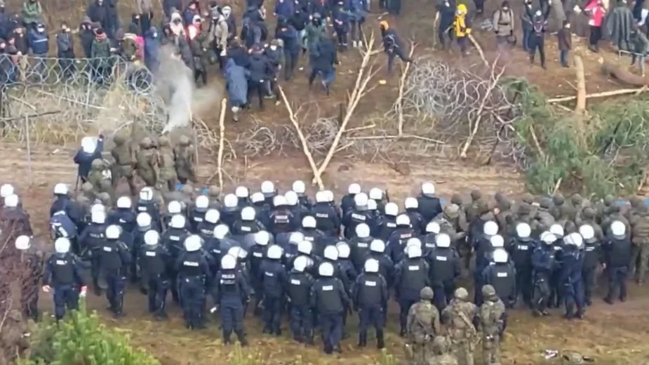 Policja na granicy polsko-białoruskiej