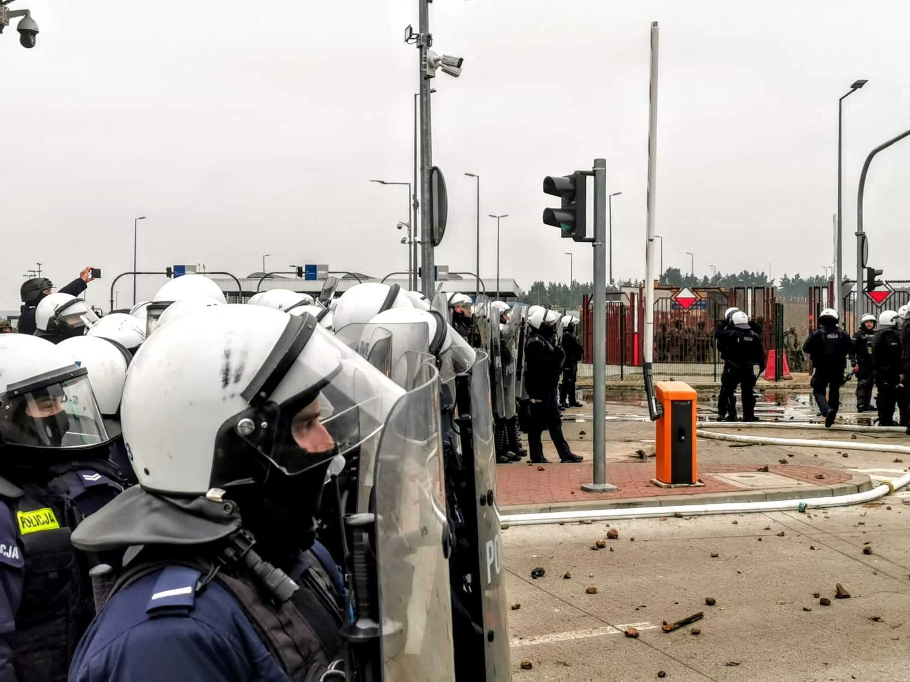 Policja na polsko-białoruskiej granicy