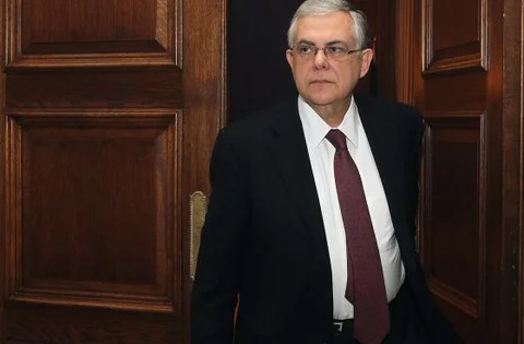 Lukas Papademos (fot. EPA/ORESTIS PANAGIOTOU/PAP)