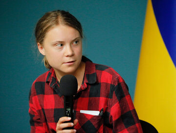 Greta Thunberg w Kijowie