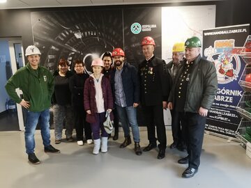 Greta Thunberg w towarzystwie polskich górników