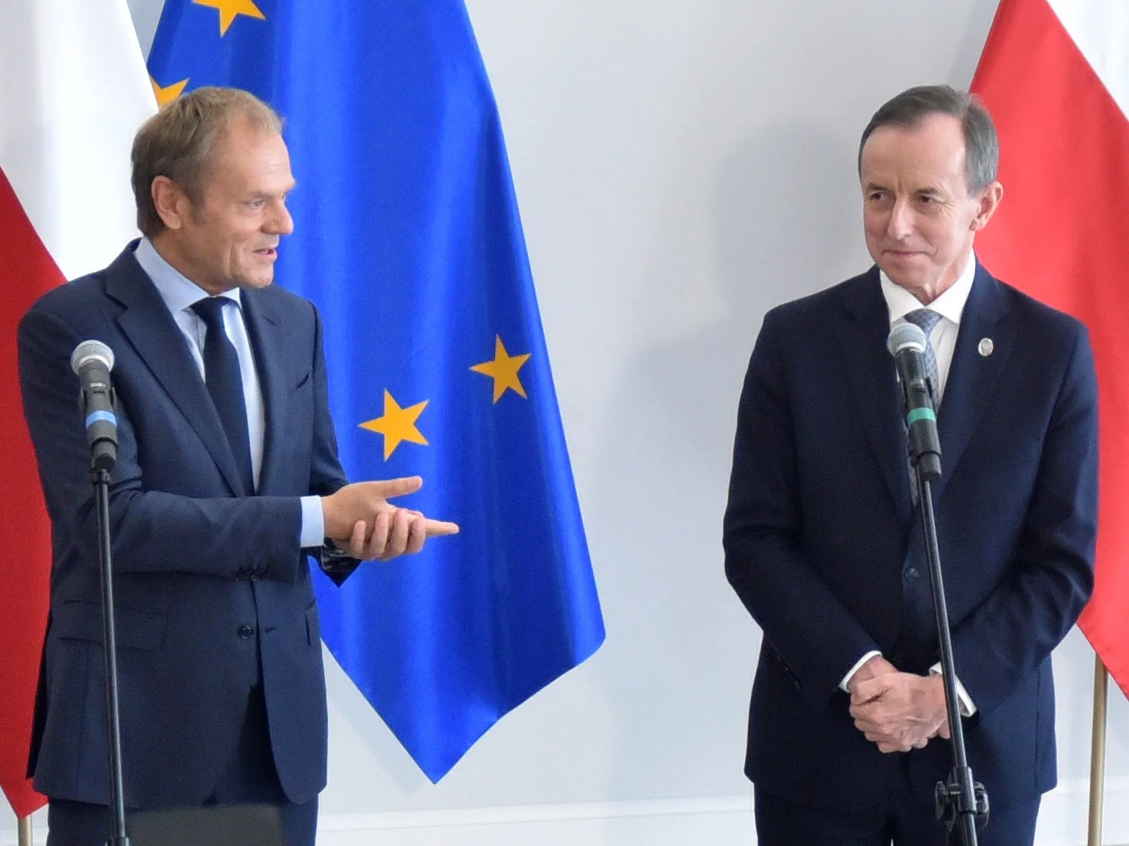 Donald Tusk i Tomasz Grodzki