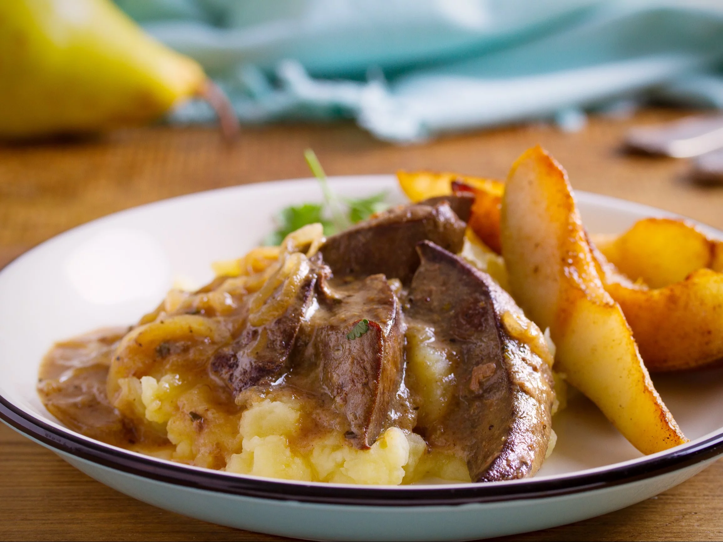 Wątróbka na talerzu