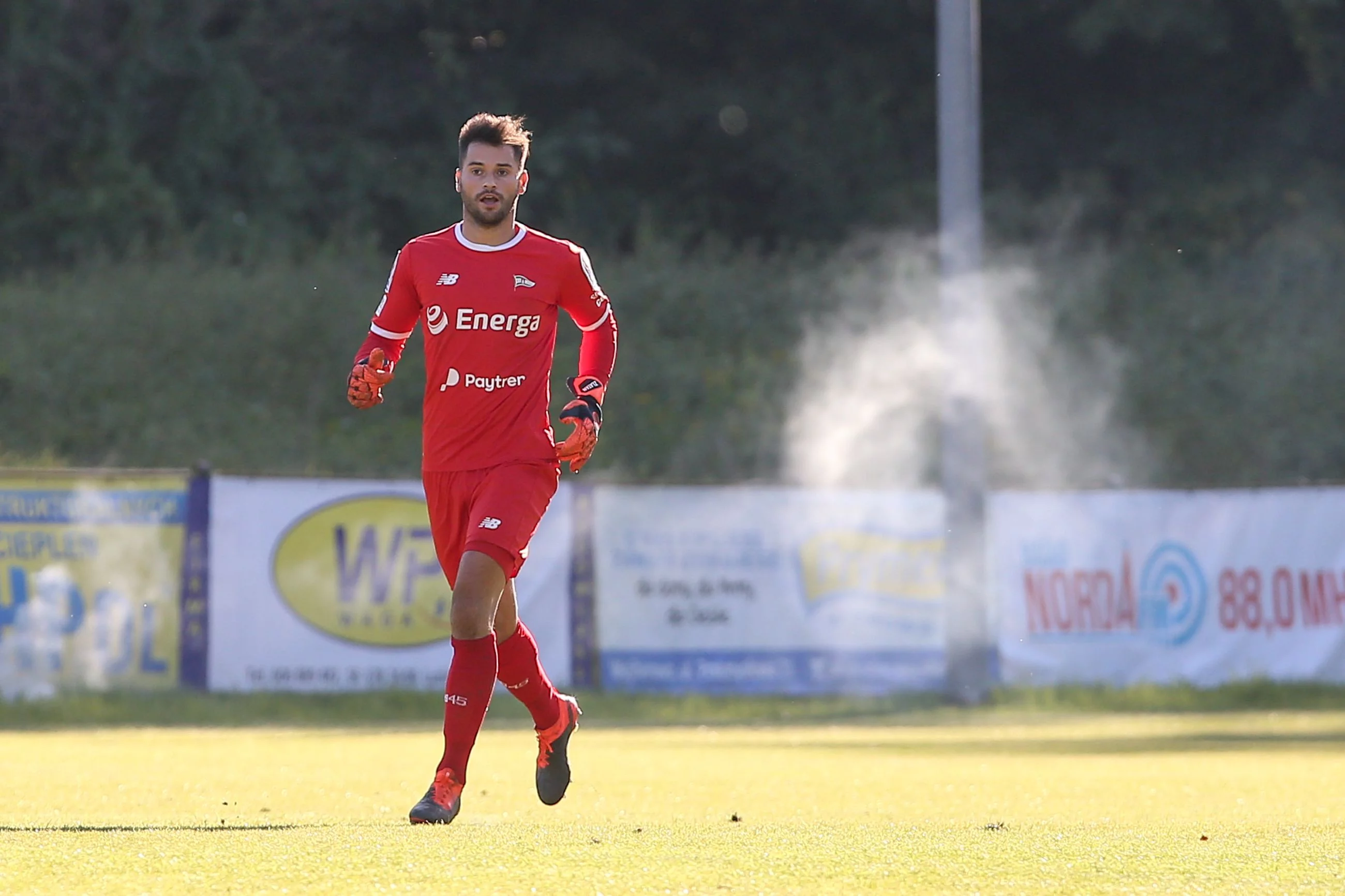 Zlatan Alomerovic podczas meczu z Gryfem