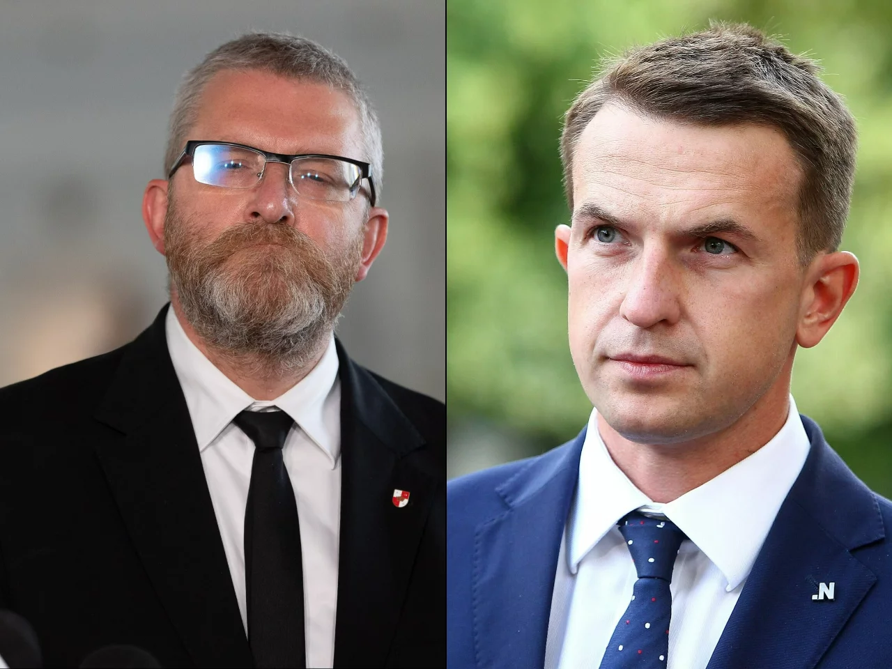 Grzegorz Braun i Adam Szłapka