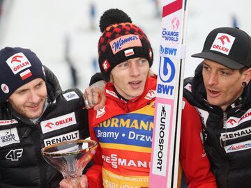 Grzegorz Miętus, Dawid Kubacki i Thomas Thurnbichler