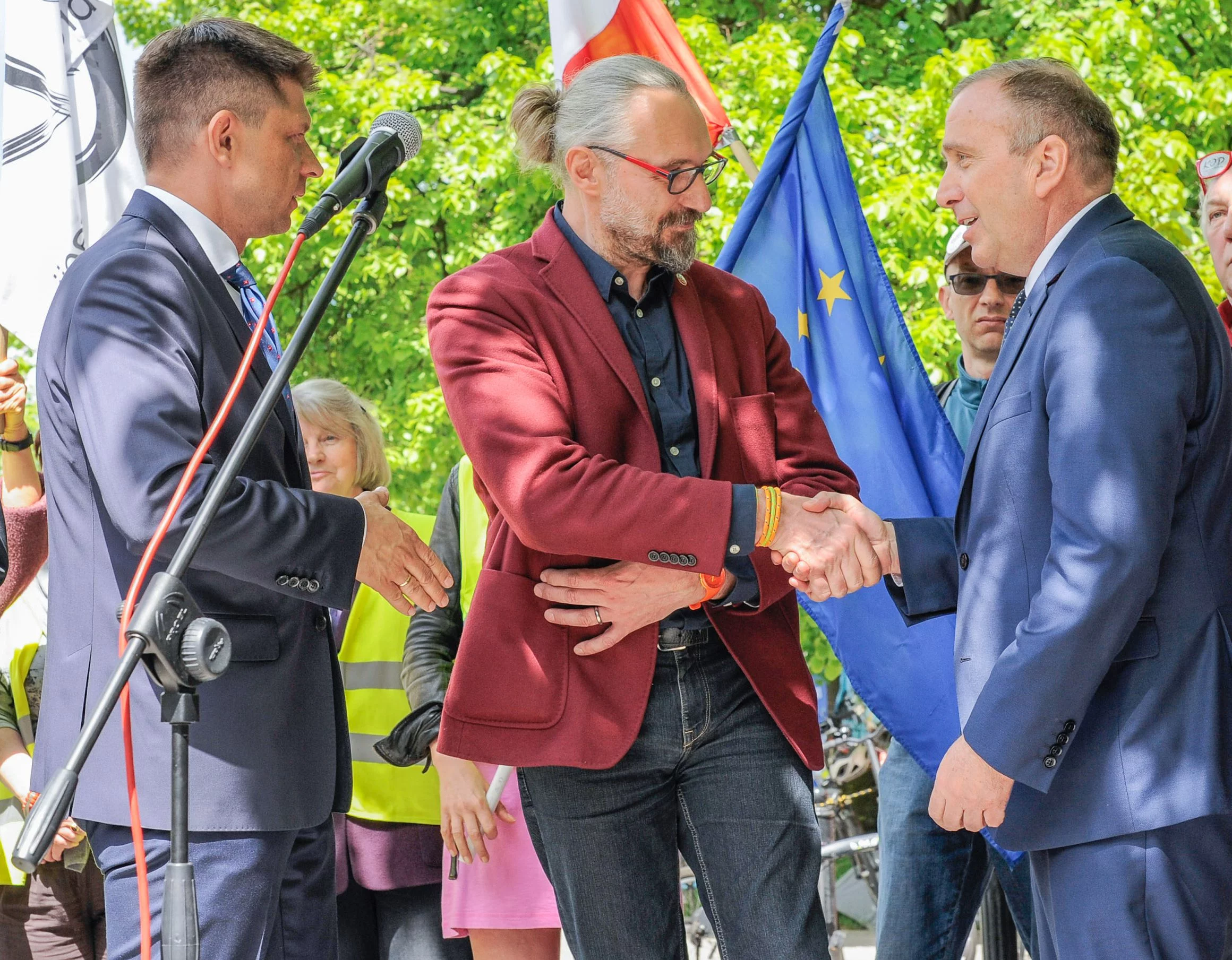 Ryszard Petru, Mateusz Kijowski i Grzegorz Schetyna