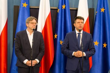 Guy Verhhofstadt i Ryszard Petru