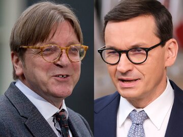 Guy Verhofstadt i Mateusz Morawiecki