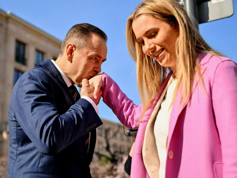 Karol Nawrocki i Emilia Wierzbicki