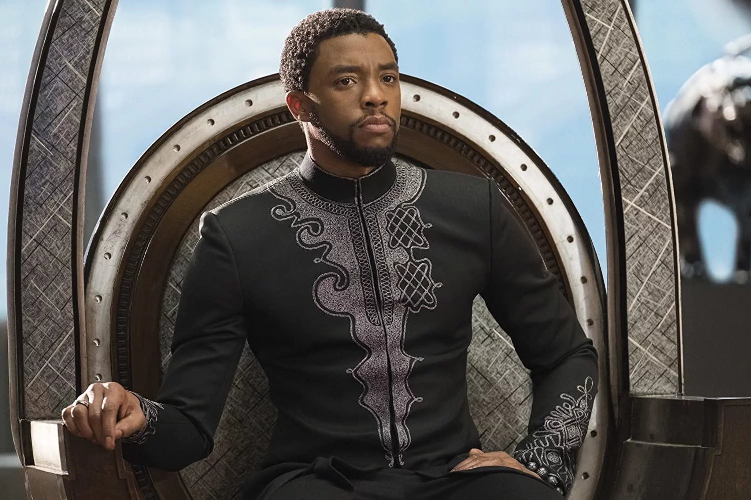 Chadwick Boseman w filmie „Czarna pantera”