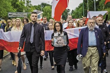 Harlow,  3 września 2016 r. – marsz upamiętniający Arkadiusza Jóźwika