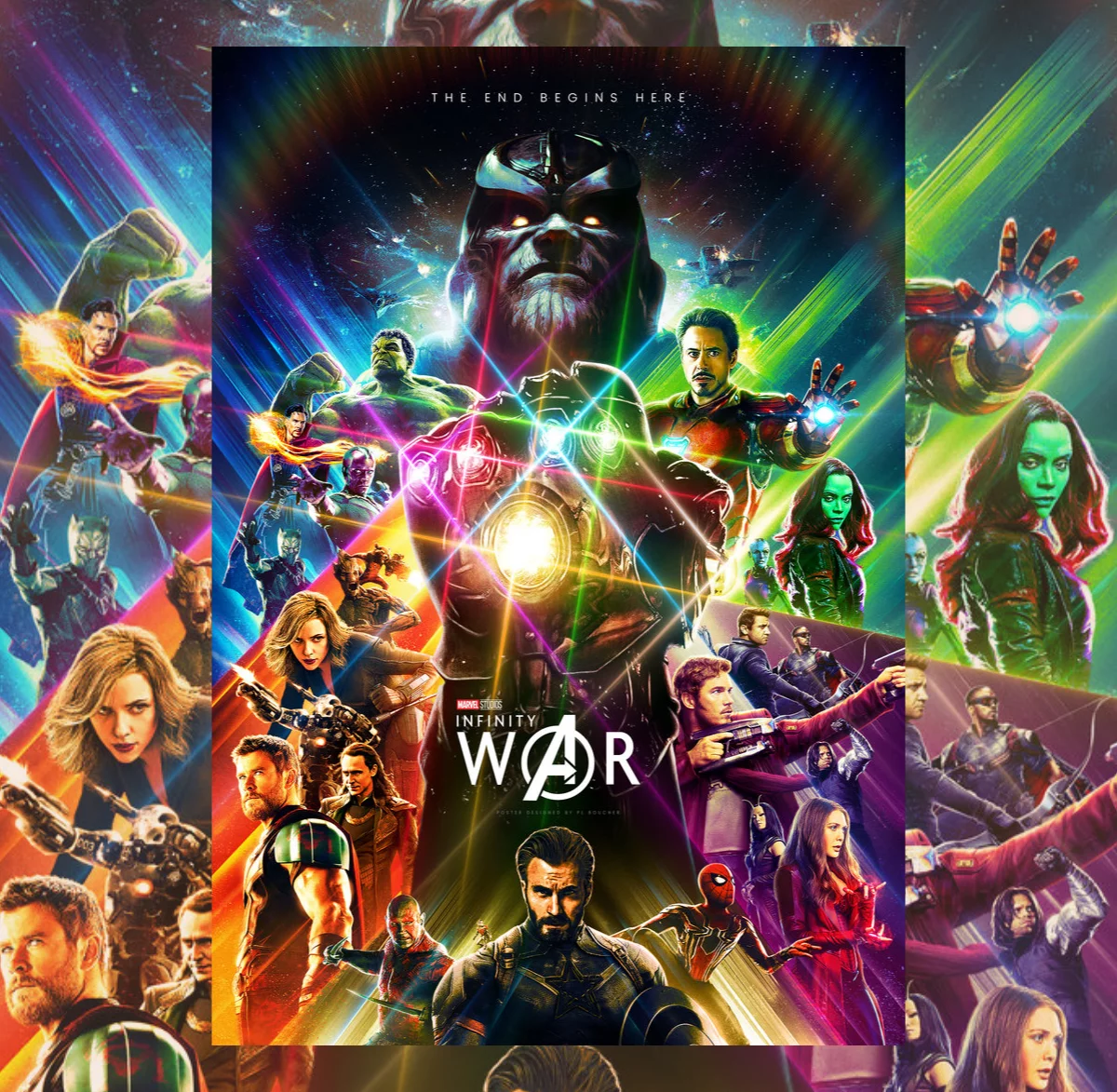 plakat filmu "Avengers: Wojna bez granic" (2018)