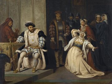 Henryk VIII i Katarzyna Aragońska na XIX-wiecznym obrazie