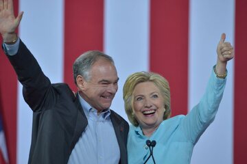 Hillary Clinton i Tim Kaine