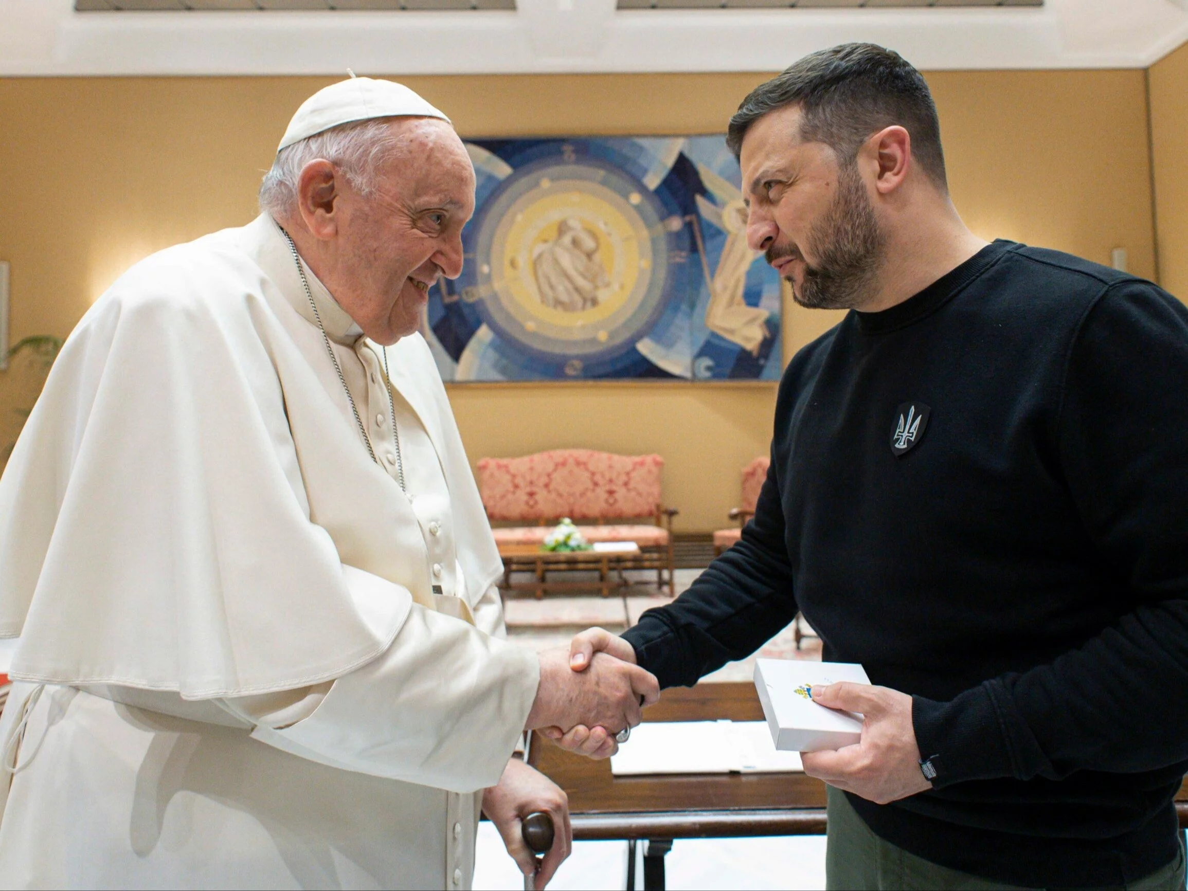 Papież Franciszek i Wołodymyr Zełenski