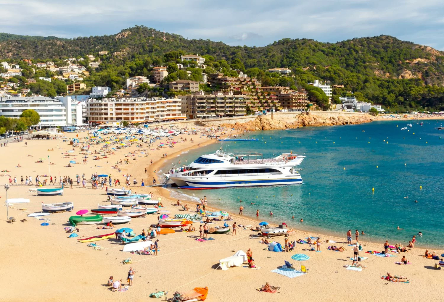 Plaża w Tossa de Mar, Hiszpania