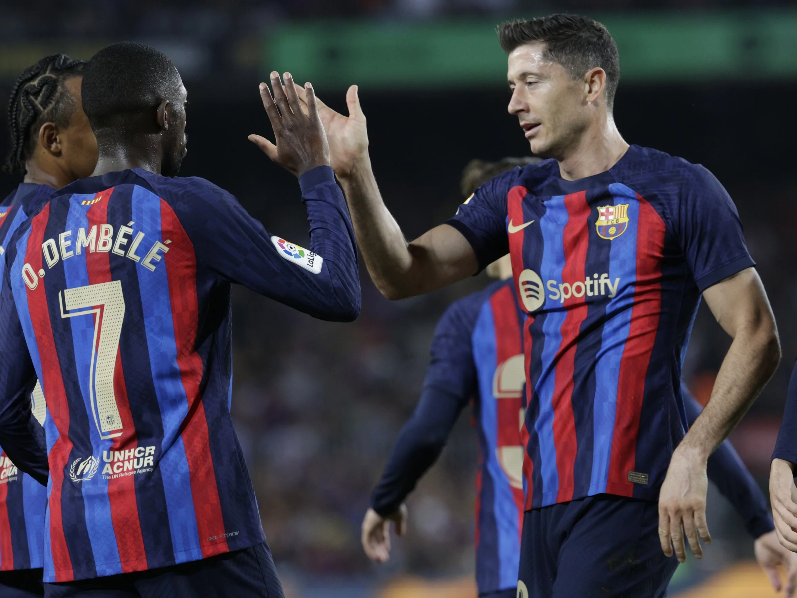 Robert Lewandowski i Ousmane Dembele