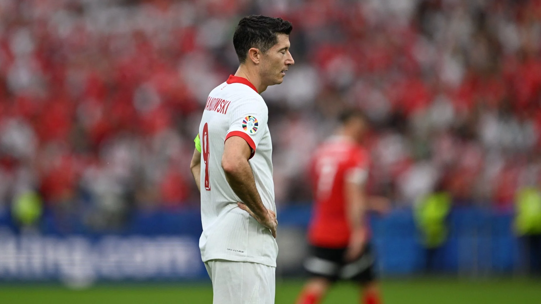 Piłkarz reprezentacji Polski Robert Lewandowski