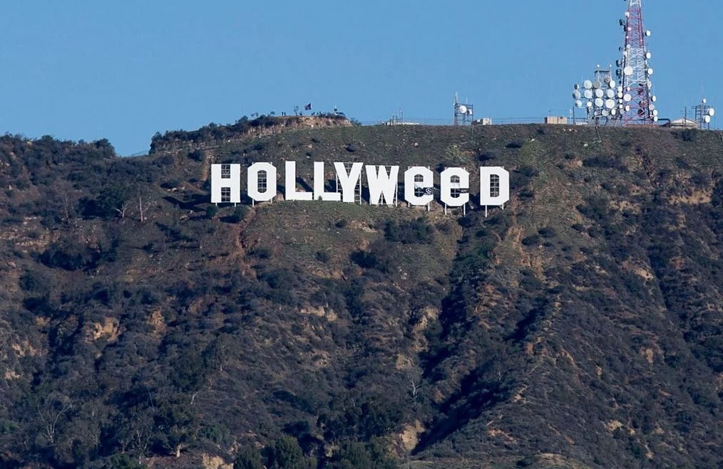 Zmieniony napis "Hollywood"