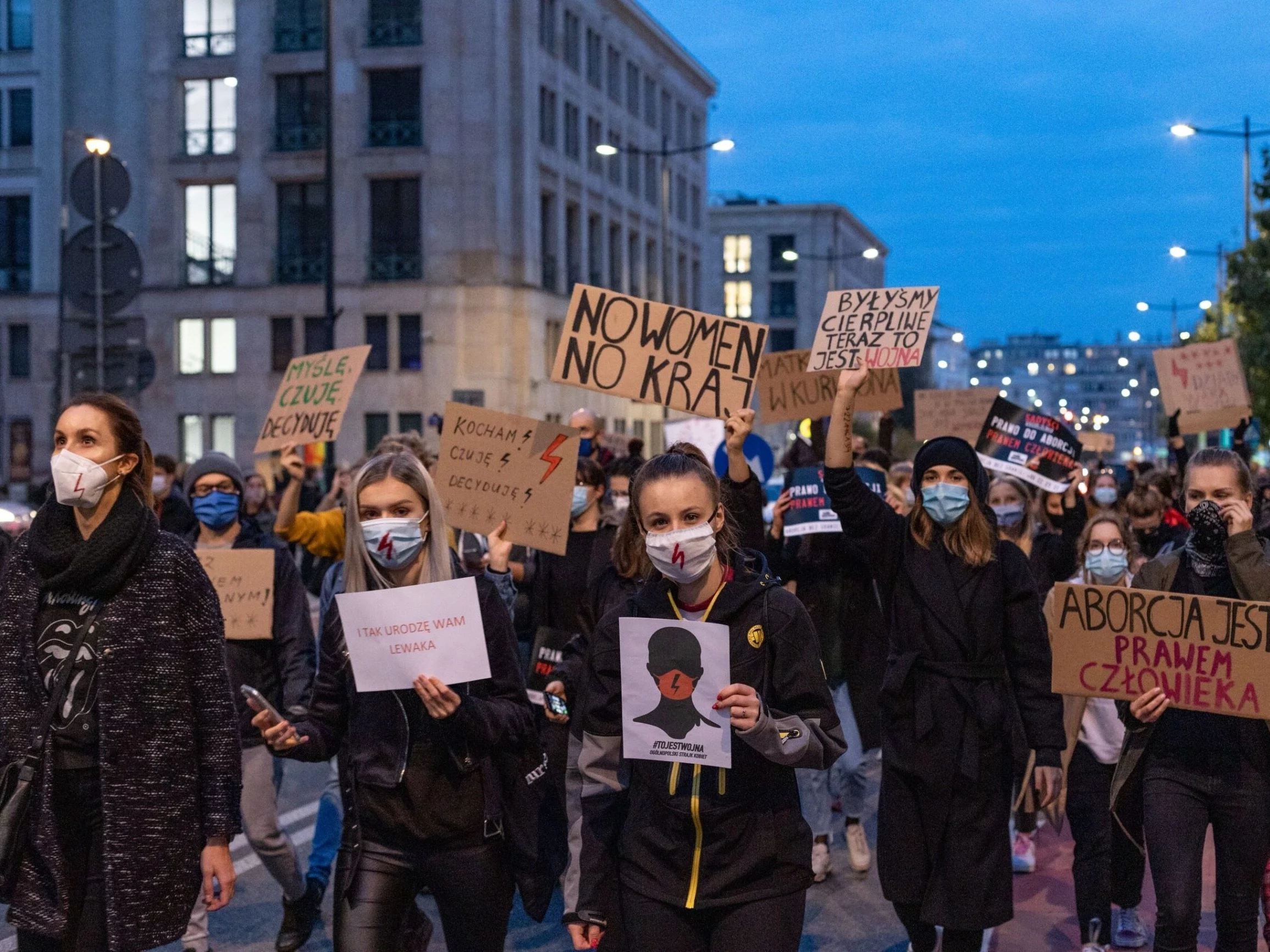 Warszawa. Protest ws. zaostrzenia prawa aborcyjnego