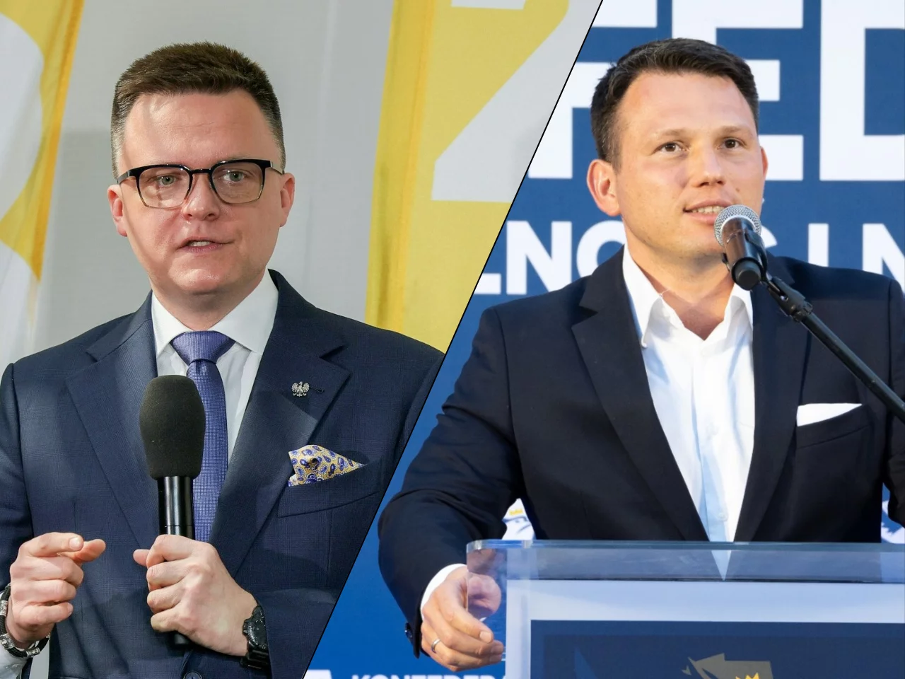 Szymon Hołownia i Sławomir Mentzen