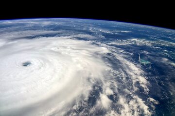 Huragan Irma widziany z Międzynarodowe Stacji Kosmicznej, 7 września