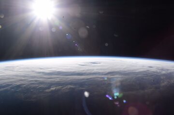 Huragan Maria widziany z ISS