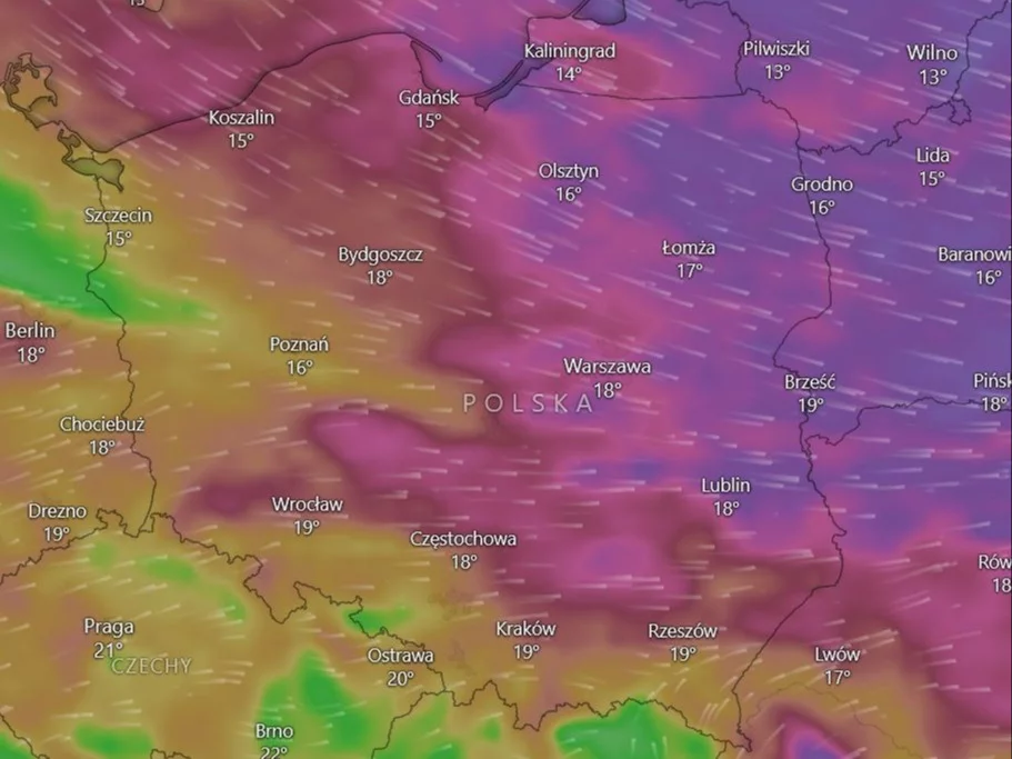 Prognoza pogody. IMGW ostrzega przed silnym wiatrem