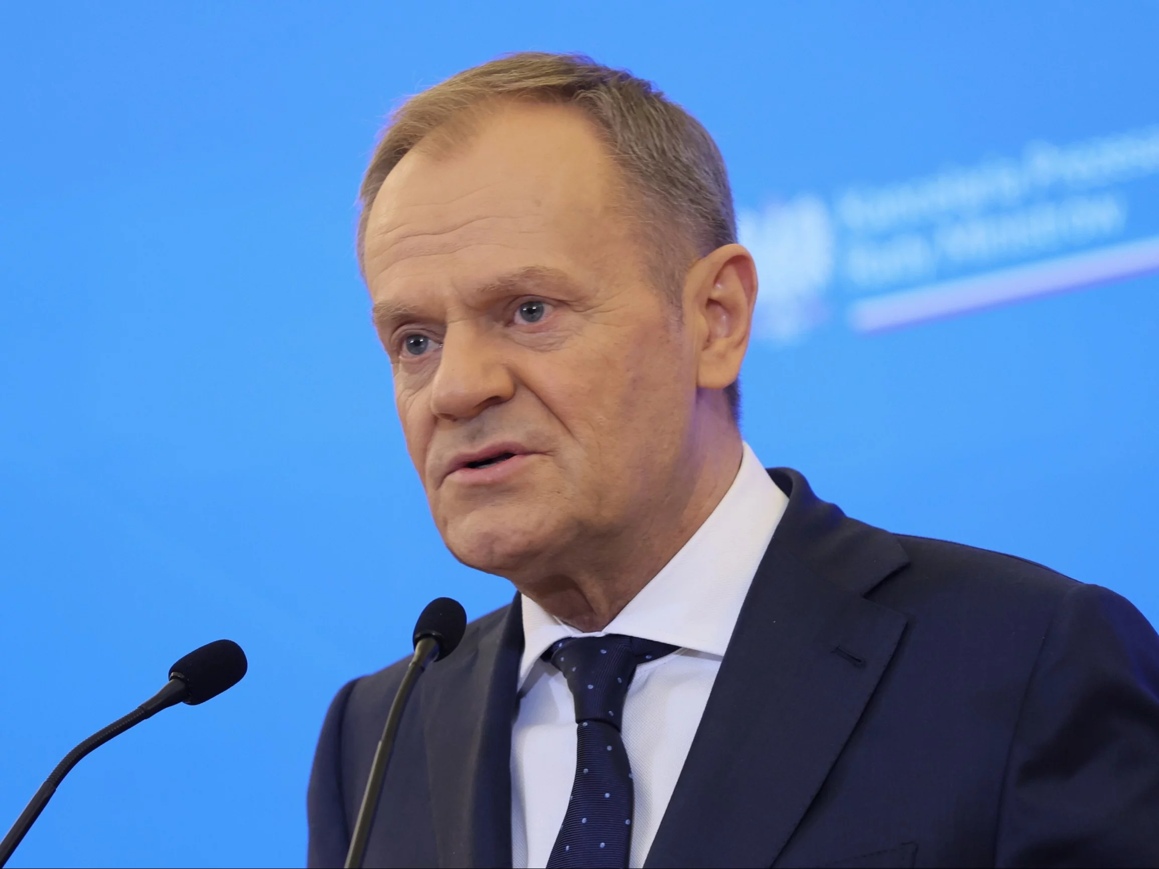 Donald Tusk podczas konferencji prasowej po zakończeniu Szczytu Rolniczego