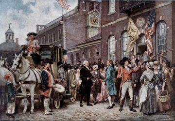 Inauguracja George'a Washingtona w Filadelfii