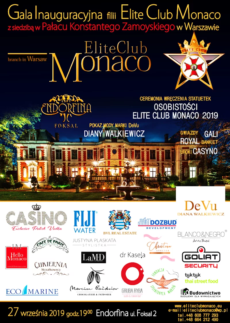 Inauguracja Elite Club Monaco w Warszawie