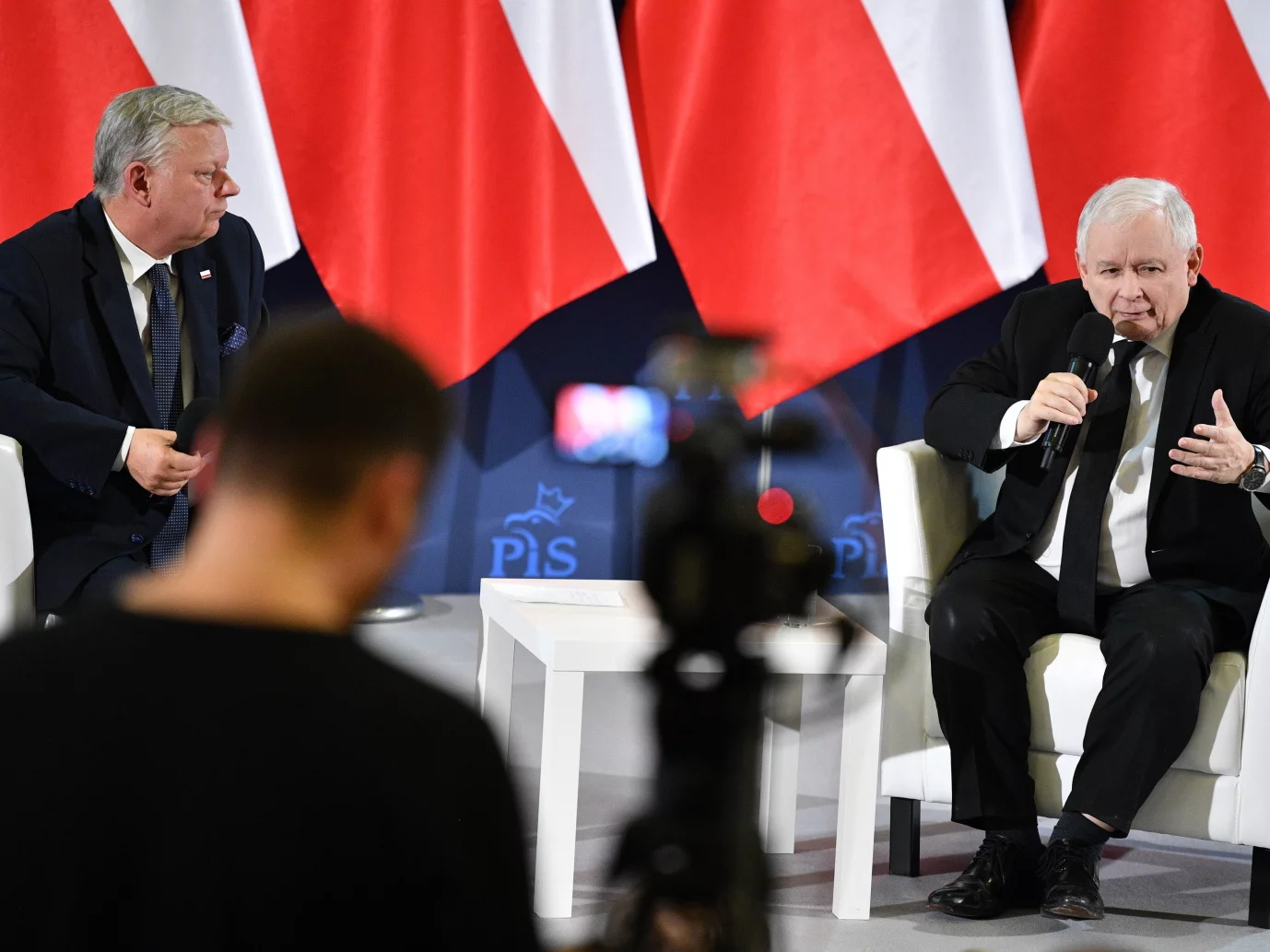 Jarosław Kaczyński i Marek Suski