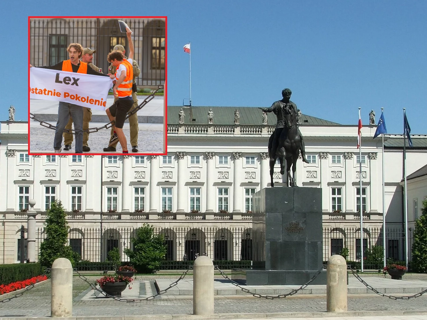 Incydent przed Pałacem Prezydenckim