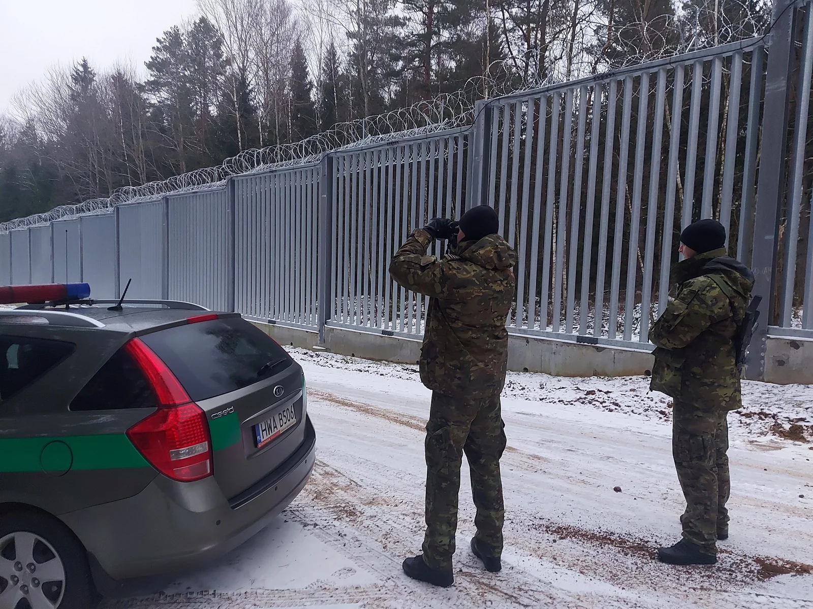 Patrol przy granicy polsko-białoruskiej