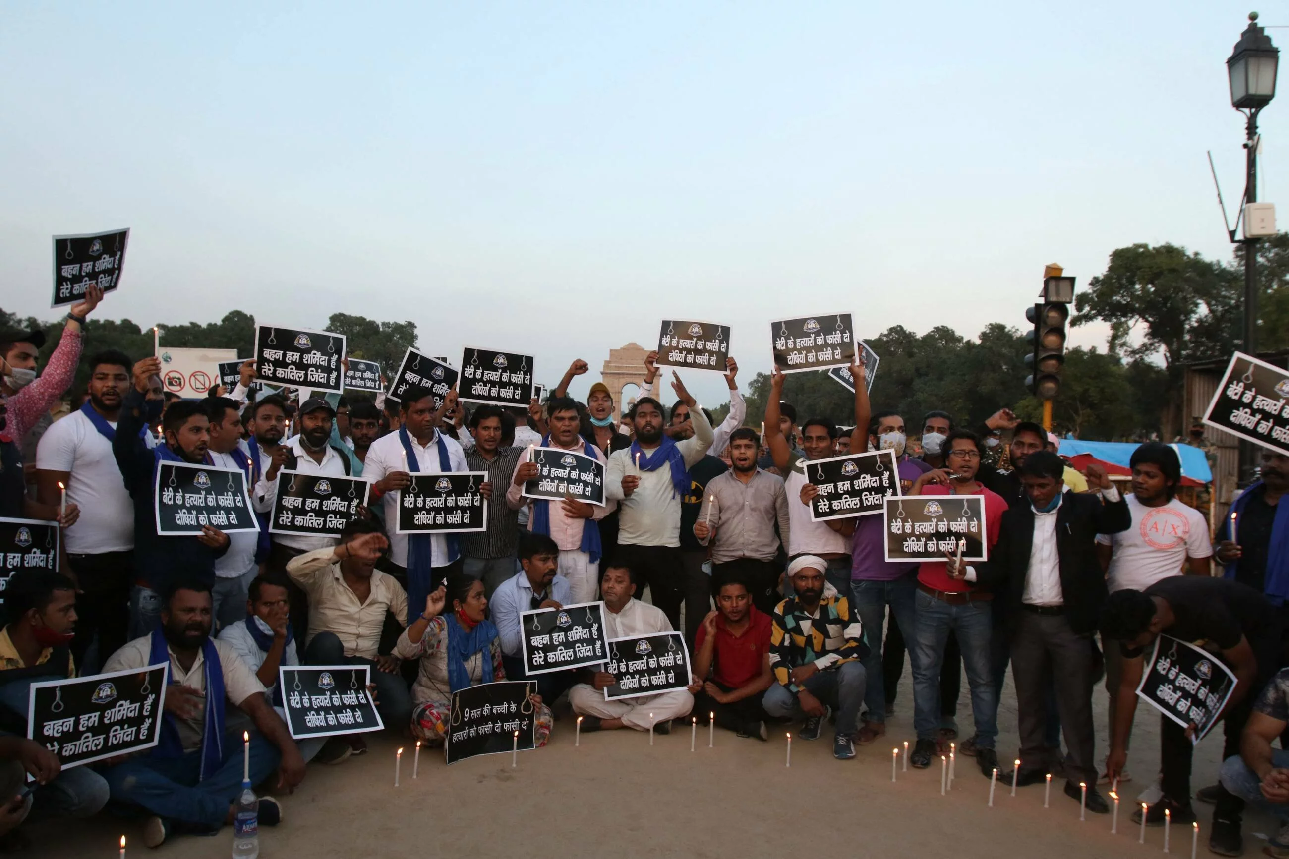 Protest ws. 9-latki z Indii