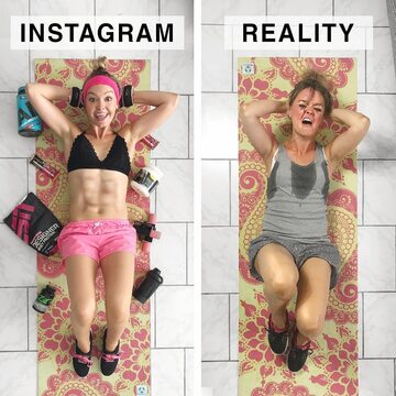 Instagram vs. rzeczywistość