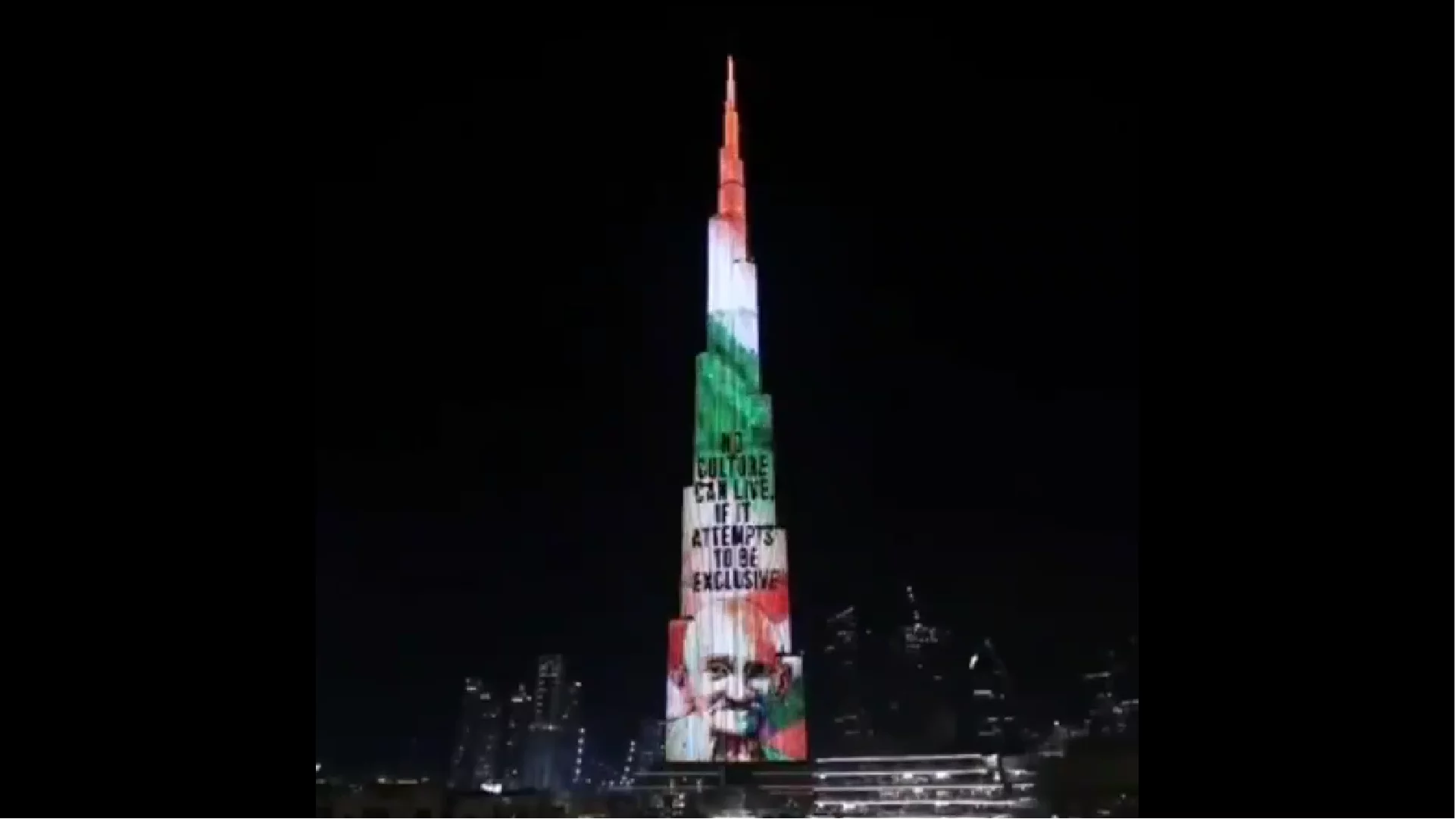 Iluminacja na Burj Khalifa