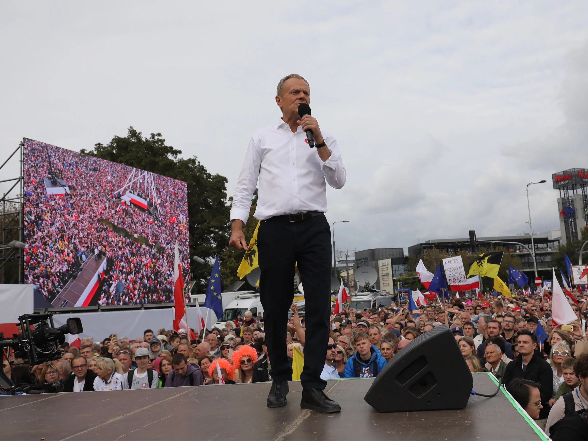 Donald Tusk na Marszu Miliona Serc