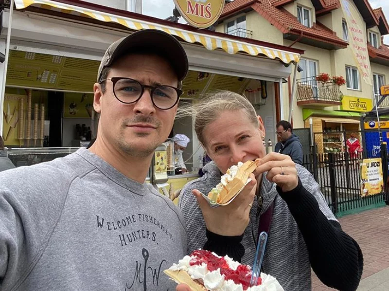 Mateusz Damięcki i Paulina Andrzejewska