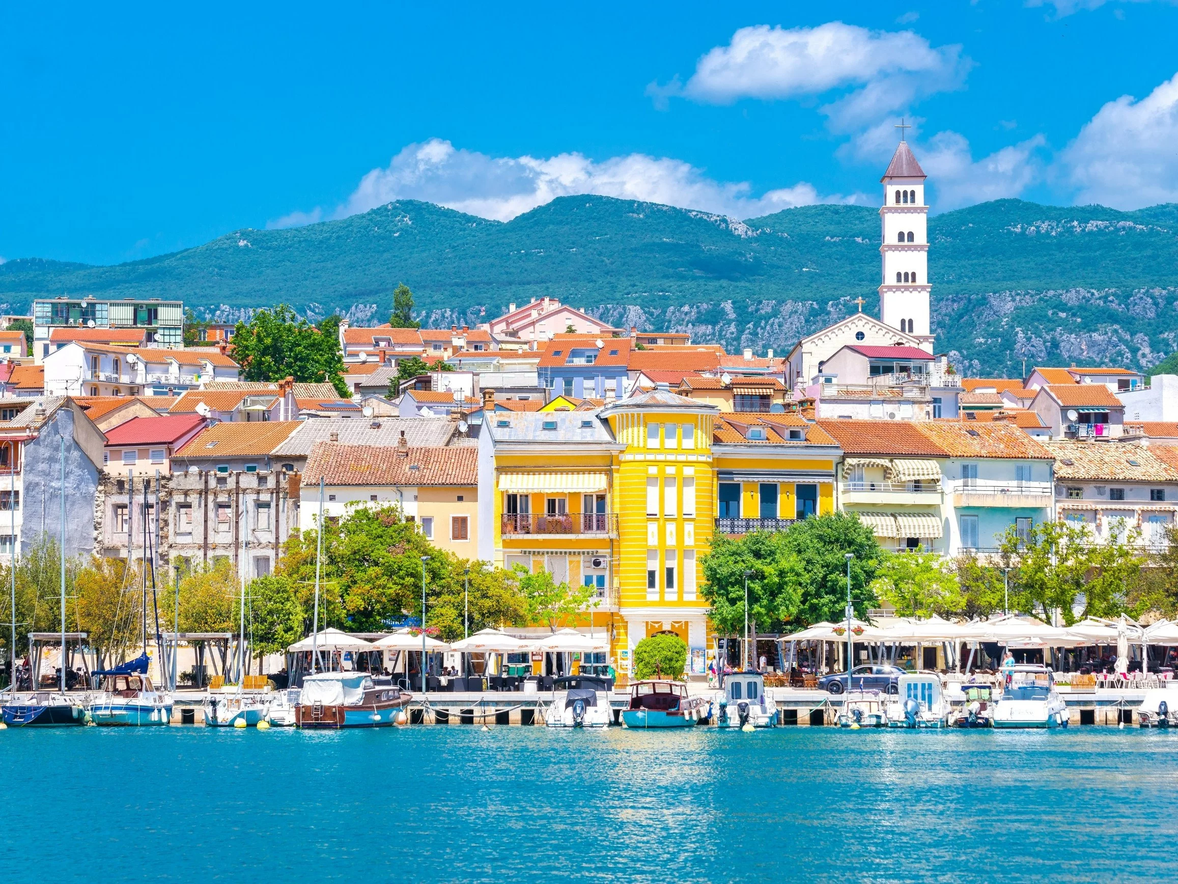 Port w miejscowości Crikvenica w Chorwacji