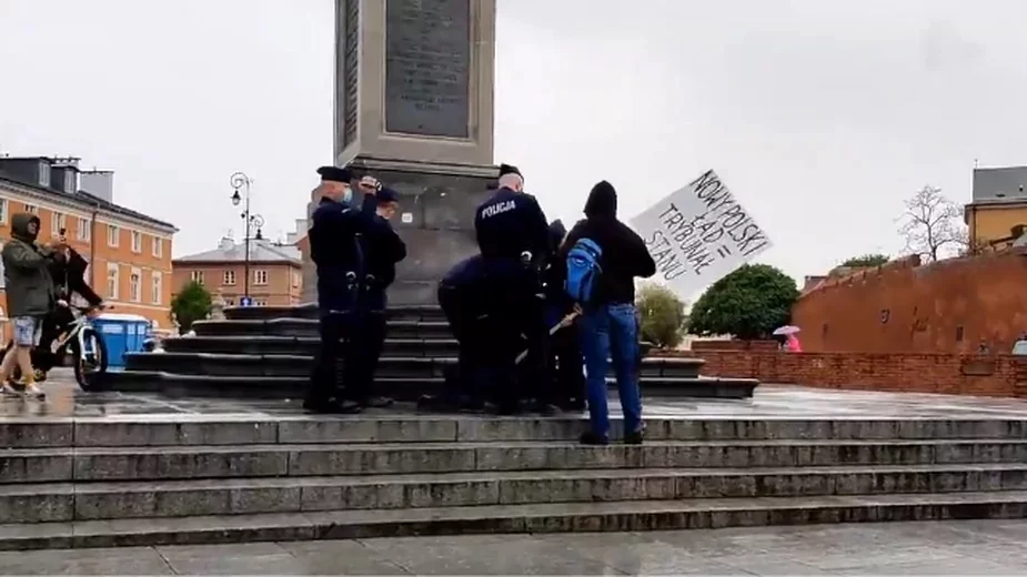 Interwencja policji w Warszawie