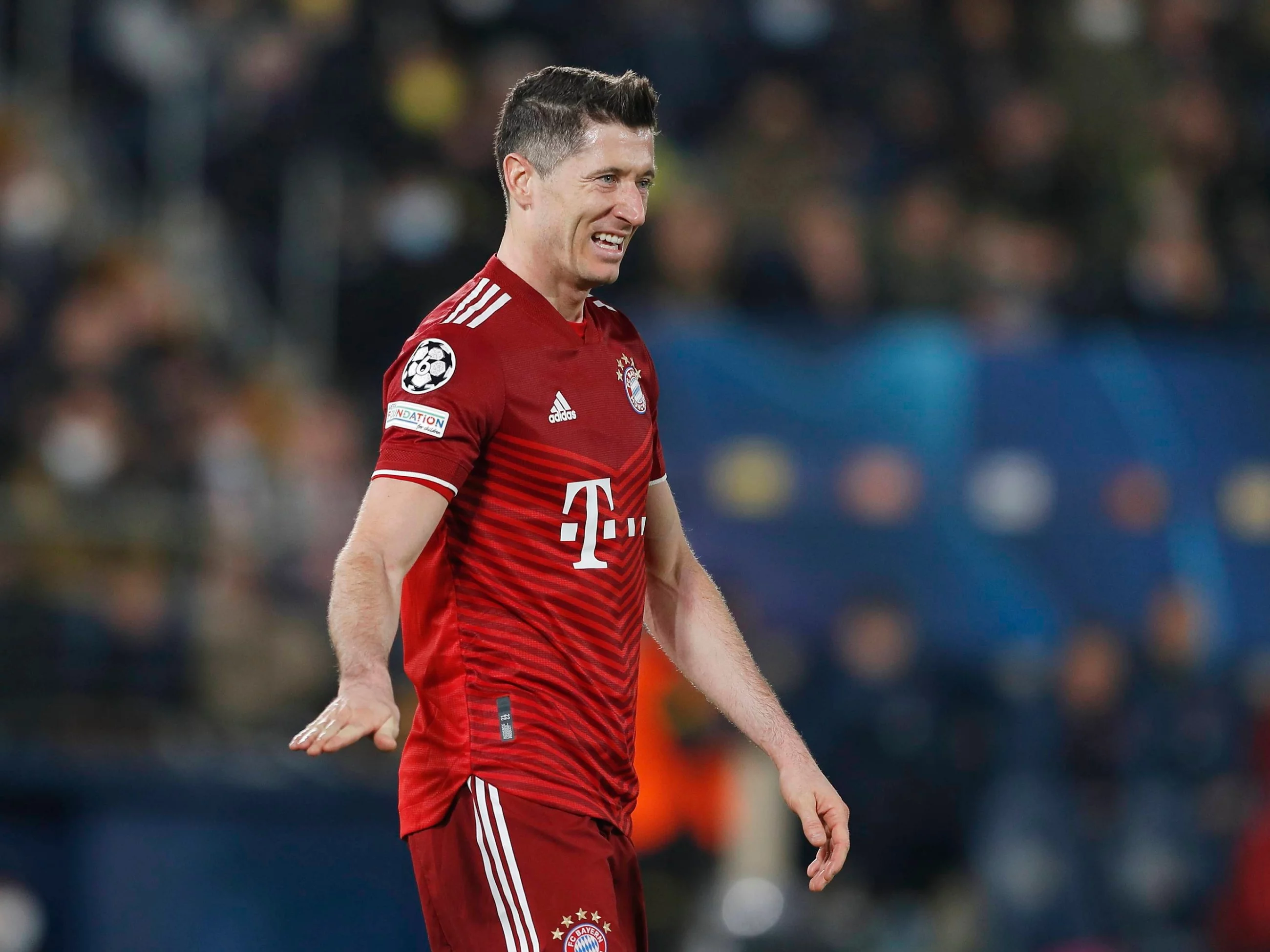 Robert Lewandowski w stroju Bayernu Monachium