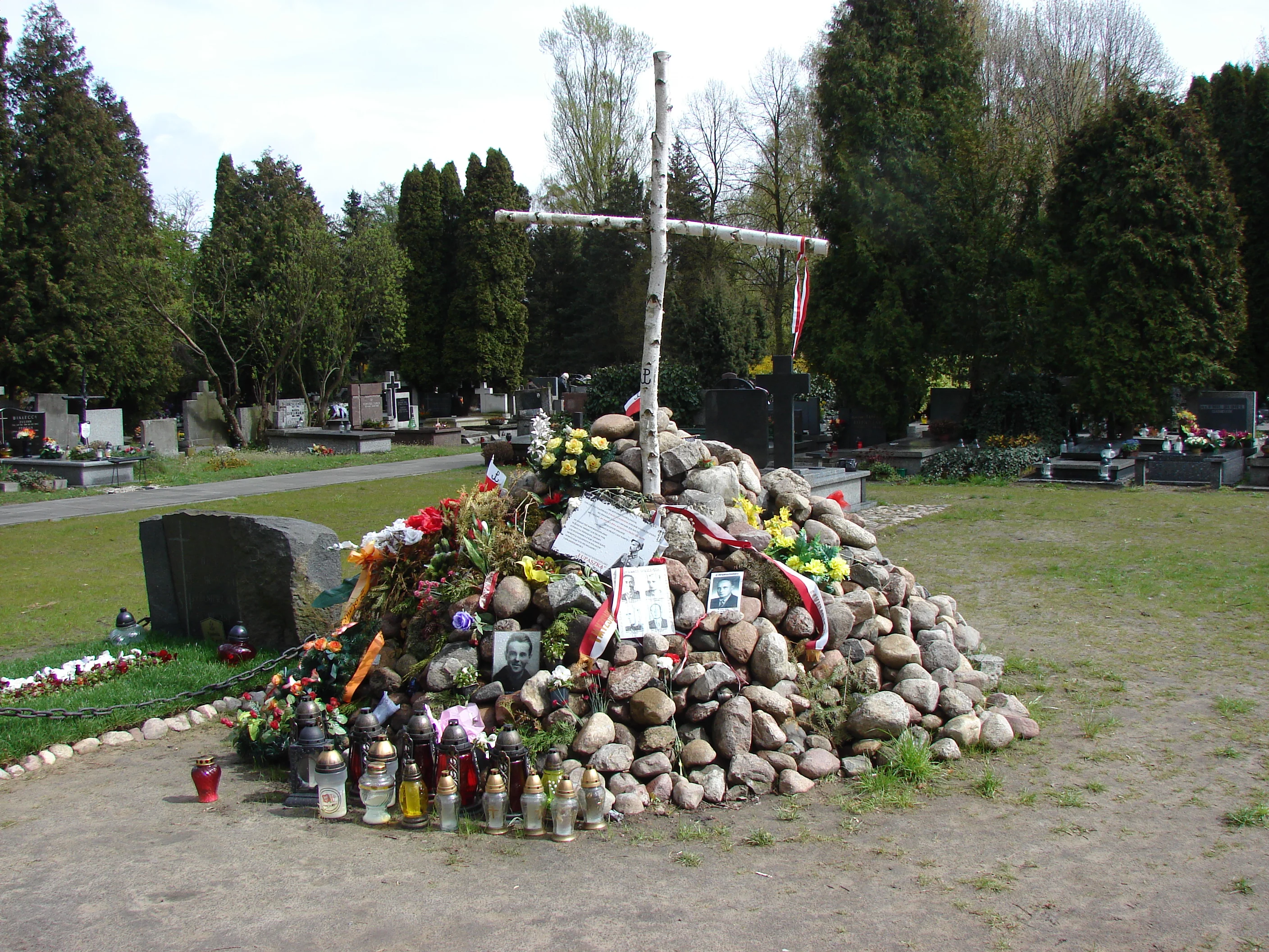 Tymczasowe miejsce pamięci w Kwaterze na Łączce (2014)