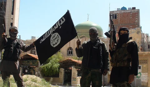 Dżihadyści z Państwa Islamskiego (FOT. ABACA/NEWSPIX.PL)