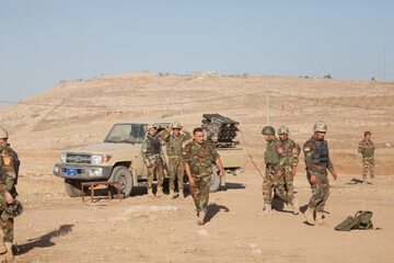 Irakijscy żołnierze podczas walki o Mosul